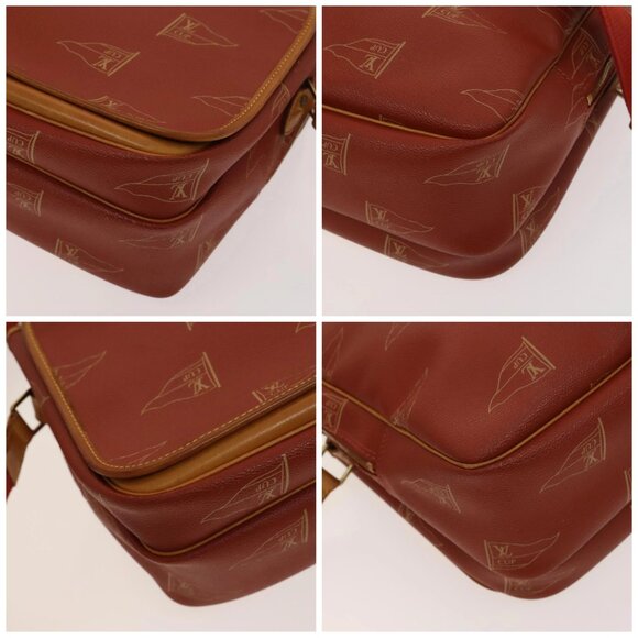 LOUIS VUITTON LOUIS VUITTON Cup Calvi Bag Red Aboganie M80028 LV Auth 125072 - Picture 14 of 16